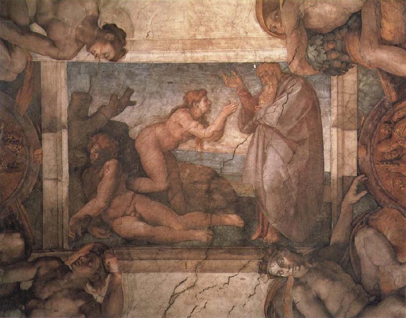 Michelangelo Buonarroti Die Erschaffung der Eva